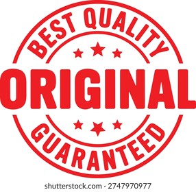 Best Quality Original Guaranteed Black and White Stamp Badge