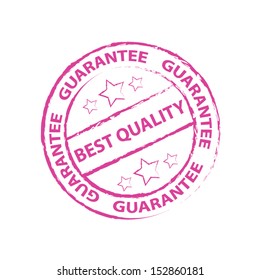 Best quality pink stamp, sticker, tag, label, sign, symbol isolated on white background. Vector illustration