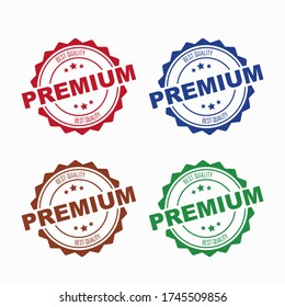 best quality premium rubber label seal stamp, free vector