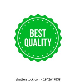 Best quality product badge design vector