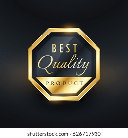 best quality product golden label and badge design