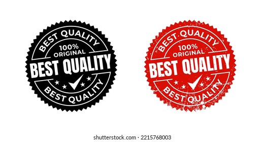 Best quality product label badge grunge stamp design. Vector grunge stamp