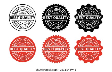 Best quality product label badge grunge stamp design. Vector Grunge Rubber stamp template