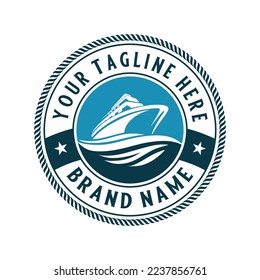 Best Quality Product Label vector design. ship boat icon