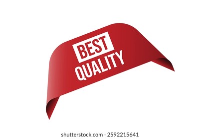 Best quality red ribbon label banner.