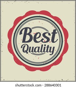 best quality retro badge