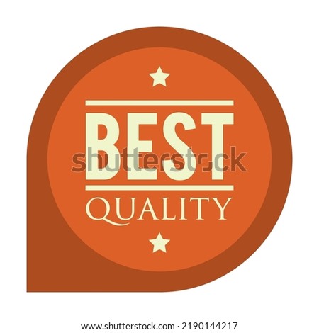 Best quality round sticker. Special offer, buy now, hot deal, limited edition letterings. Flat vector illustrations for labels and badges design, guarantee and premium quality