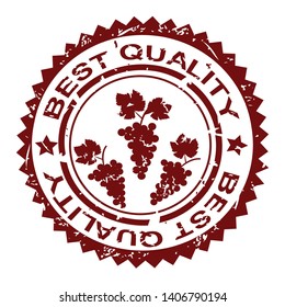 Best quality rubber stamp with bunch of grapes