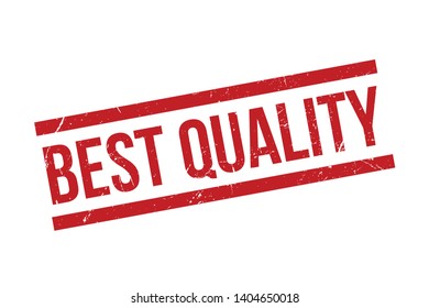Best quality rubber stamp. Red Best quality rubber grunge stamp vector illustration - Vector