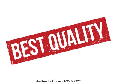 Best quality rubber stamp. Red Best quality rubber grunge stamp vector illustration - Vector