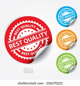 Best Quality Sticker and Tag - Vector