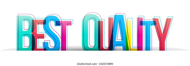 Best quality vector text isolated on a white background. Banner card