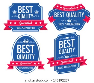 best quality vintage label
