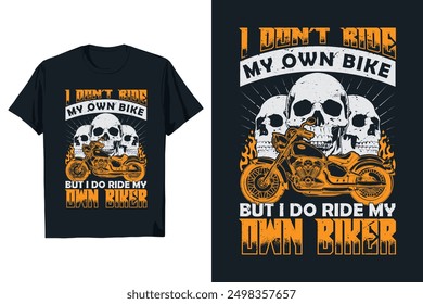 Best quality vintage motorbike t-shirt design, vector graphic bike shirt design.