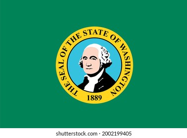 best quality washington america state flag