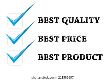 Best Quality/Best Price/Best Product - Vector