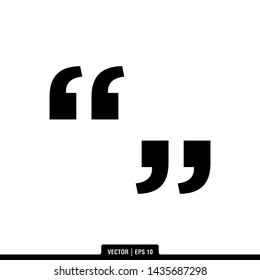 The best of Quote icon vector, illustration logo template in trendy style. Suitable for many purposes.
