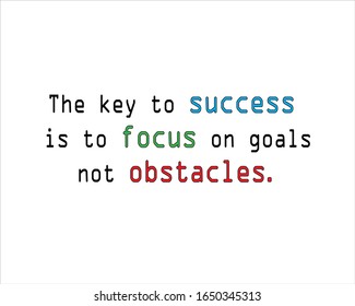 Best Quote Key Success Focus On Stock Vector (Royalty Free) 1650345313 ...