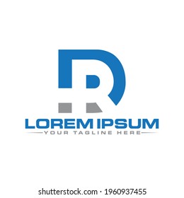 Mejor logotipo R único r logo rd ar br para rr logo creativo abstracto y vector  