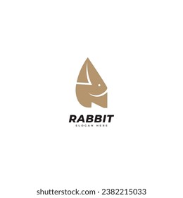 The Best Rabbit Silhouette Or Bunnies Isolated Vector Logo Icon Illustration. Best asset for bunny icon design or bunny shadow.