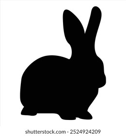 Die beste Kaninchen Silhouette oder Hasen isoliert Vektor-Logo-Symbol-Illustration. Bestes Objekt für Bunny Icon Design oder Bunny Schatten. Perfekt für Logo, Design und mehr.