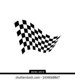 The best of Race Flag icon vector, illustration logo template in trendy style. Suitable for many purposes.
