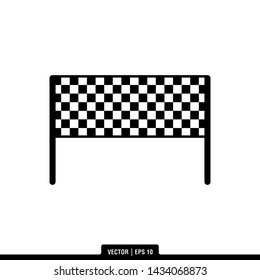 The best of Race Flag icon vector, illustration logo template in trendy style. Suitable for many purposes.

