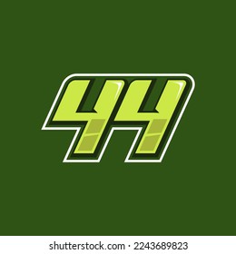 Best Racing number logo design vector