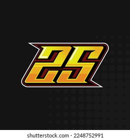 Best Racing number logo design vector

