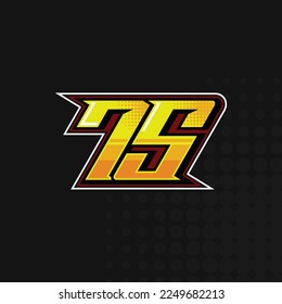 Best Racing number logo design vector