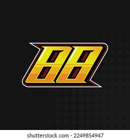 Best Racing number logo design vector