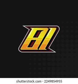 Best Racing number logo design vector