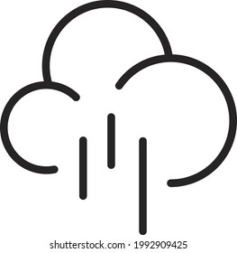 The Best Rainy Icon Vector, illustration logo template in trendy style