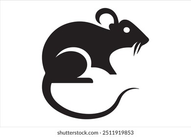best rat logo silhouette vector design