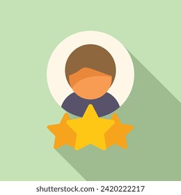 Best rate candidate icon flat vector. Online cv site. Service hr