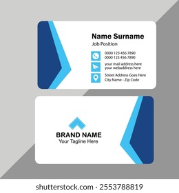 Best Rated Modern and clean business id card template. Professional id card template design. Corporate modern business id card template design.