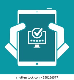 Best rating computer - Flat minimal icon