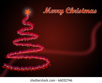 The best red Christmas tree background