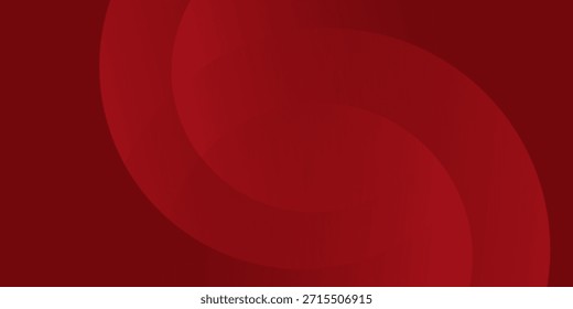 Mejor fondo de círculo rojo con Formas dinámicas Vector de composición abstracto diseño simple