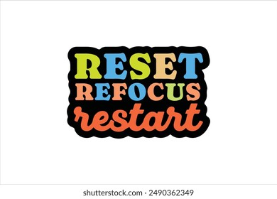 Best Refocus Restart vector illustration