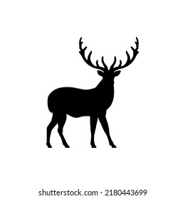 Best Reindeer Silhouette Vector For The Best Reindeer Icon Illustration