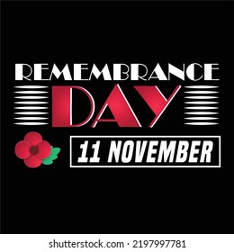 best remembrance day t shirt design vector