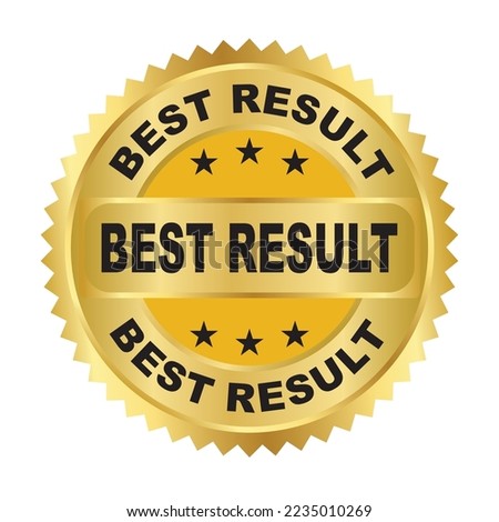Best results vector gold stamp isolated on white background