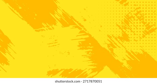Bester Retro Comic gelber Hintergrund Rastergradient Halbton Stock Vektor Premium