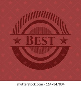 Best retro red emblem
