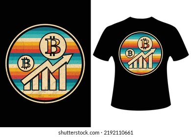 Best retro vintage bitcoin btc cryptocurrency tshirt design shutterstock