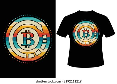 Best retro vintage bitcoin btc cryptocurrency tshirt design shutterstock