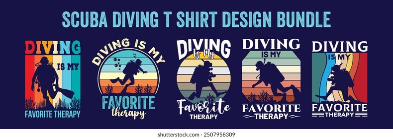 
Best retro vintage scuba diving t shirt design bundle, vector, illustration,