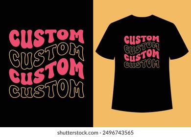 Best Retro Wavy Groovy Hippy T Shirt Design