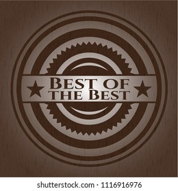 Best of the Best retro wooden emblem